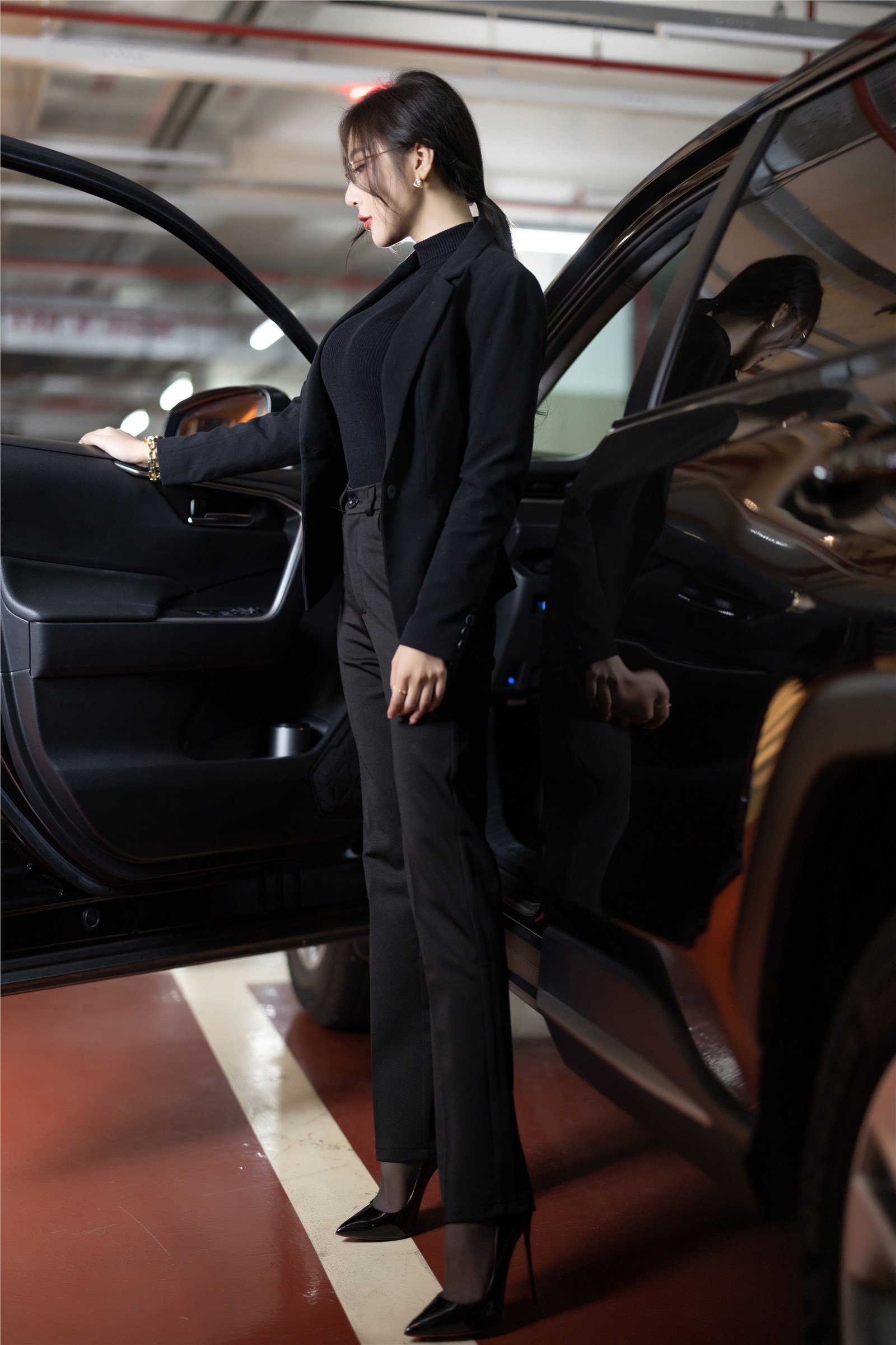 Wang Xinyao Yanni - NO.012 Buy watermark free black suit with pants, Gao Qilan(5)